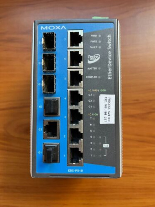 Moxa Eds-P510-T 10-Port Gigabit Managed Poe Ethernet Switch 10/100Btx Poe Ports