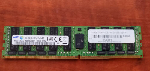 128Gb 4X32G Pc4-19200 Ddr4-2400 288Pin Ecc Registered Lrdimm Ram Memory Samsung