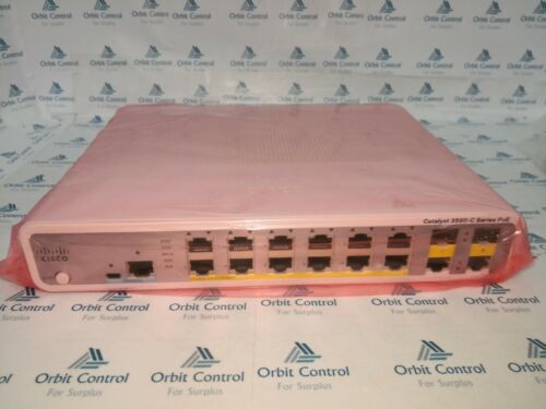 Ws-C3560C-12Pc-S Cisco Catalyst 3560C 12-Fe Poe. 2 X Dual Compact Switch