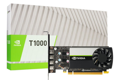 Nvidia T1000 8Gb Turing Gpu / 896 Cuda Cores / 4Gb/8Gb Gddr6 Memory / 4X Mdp