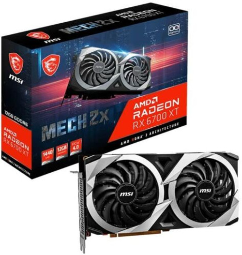 Msi Radeon Rx 6700 Xt Mech 2X 12G Oc Graphics Board Vd7602