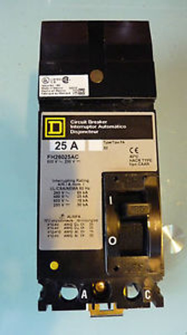 NEW Square D 25 A FH26025AC 600 V BREAKER