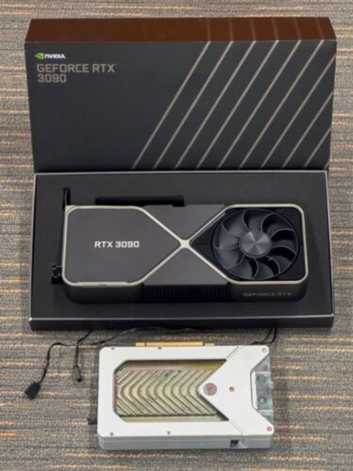 Nvidia Geforce Rtx 3090 Founders Edition 24Gb Gddr6 W/ Ekwb Active Front & Back