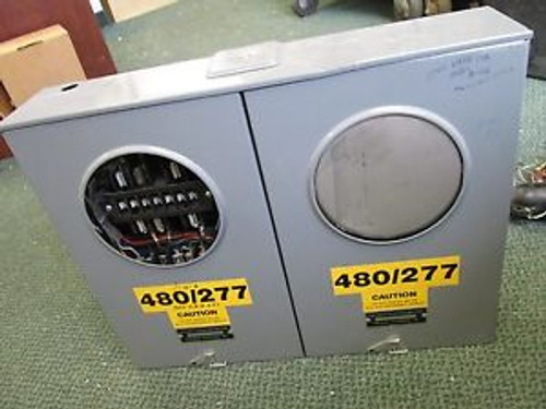 Superior Tech 2-Position Meter Socket 480/277V 3Ph w/ Relay 3R Enclosure Used