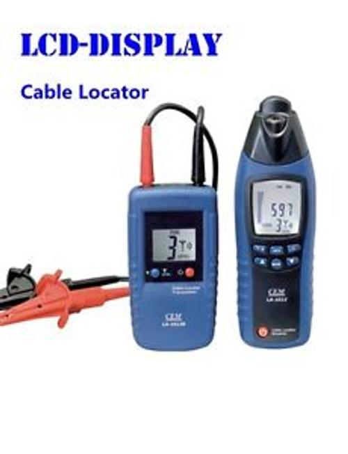 CEM LA1012 Mini Cable Locator Tester Meter with Transmitter,Wire finder in walls