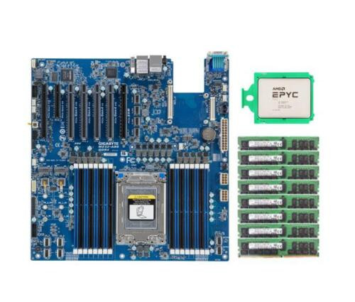 Sk Hynix 256G Ddr4 Amd Epyc 7642 Cpu 48C/96 2.3Ghz Gigabyte Mz32-Ar0 Motherboard