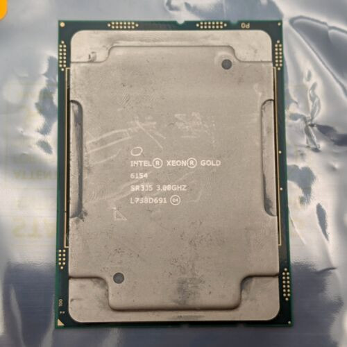 Intel Xeon Gold 6154 3.0Ghz 18-Core 36-Threads Processor Cpu Fclga3647