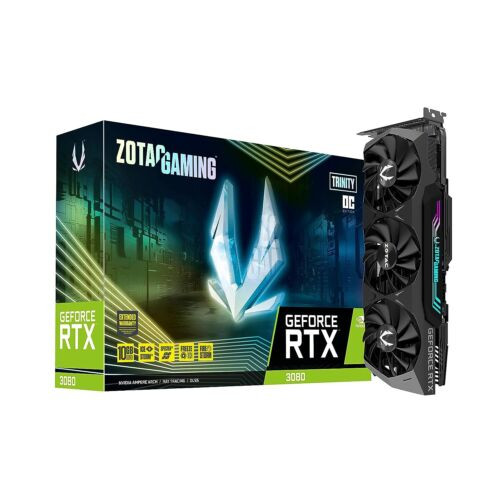 Zotac Gaming Geforce Rtx 3080 Trinity Oc Lhr 10Gb Gddr6X 320-Bit 19 Gbps Pcie