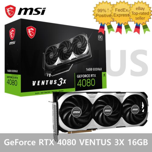 Msi Nvidia Geforce Rtx 4080 Ventus 3X Oc D6X 16Gb Gaming Graphics Card -Tracking