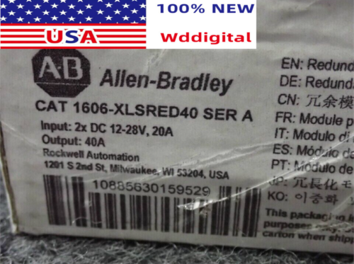 Surplus Sealed Allen-Bradley 1606-Xlsred40 Redundancy Module, 960W, 40A