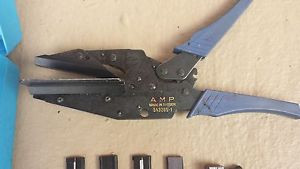AMP Latch Hand Tool Cable Wire Crimp Kit 543265-1 w/ case and parts 91271-1