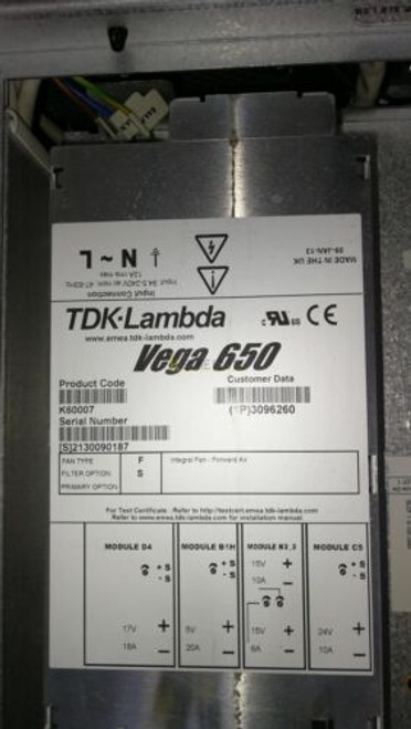 One Tdk-Lambda Vega 650 K60007 Power Supply Used