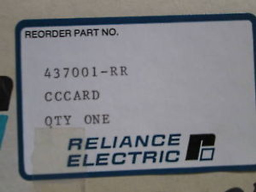 RELIANCE ELECTRIC CARD 437001-RR (REMANUFACTURED) USED