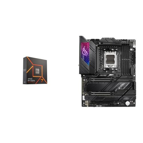 Amd Ryzen 7 7700X 8-Core, 16-Thread Unlocked Desktop Processor + Asus Rog Stri