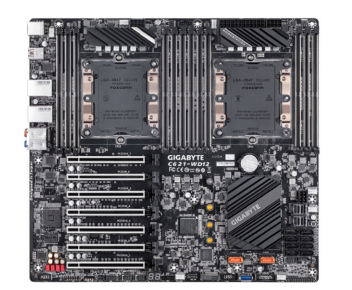 Gigabyte C621-Wd12 Lga3647 Intel Xeon Platinum 8163 24C/48T 2.4Ghz Motherboard-