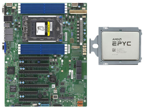 Amd Epyc 7443 + Supermicro H12Ssl-I 2.85G 24?? 48???? 128Mb 200W ????????-