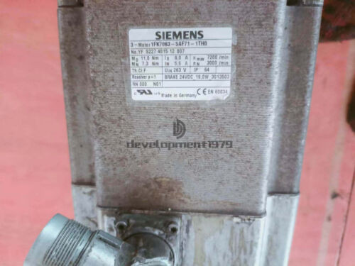 One Used Siemens Servo Engine 1Fk7063-5Af71-1Th0-