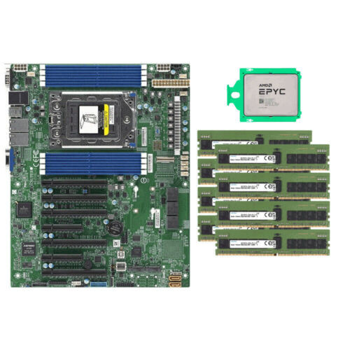 1X Supermicro H12Ssl-I Motherboard +1X Amd Epyc 7532 Cpu +8X 32Gb 2666Mhz Memory-