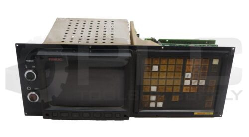 Fanuc A02B-0076-C128 Mdi/Crt Unit W/ A61L-0001-0092 Display Monitor 8"
