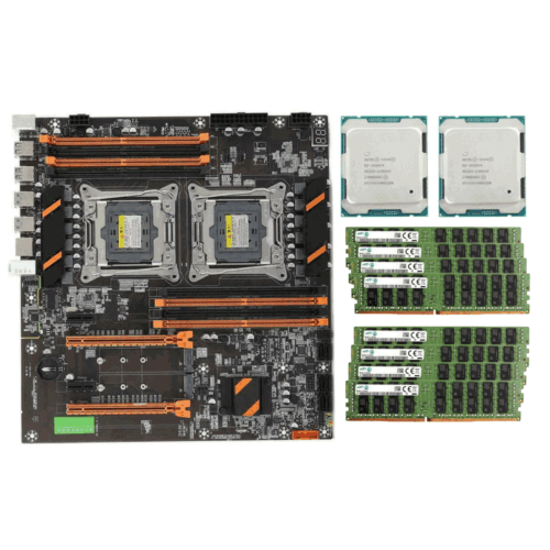X99 Motherboard +2X Intel Xeon E5-2680 V4 Cpu + Samsung 256Gb (8X32Gb) Ram 2666V