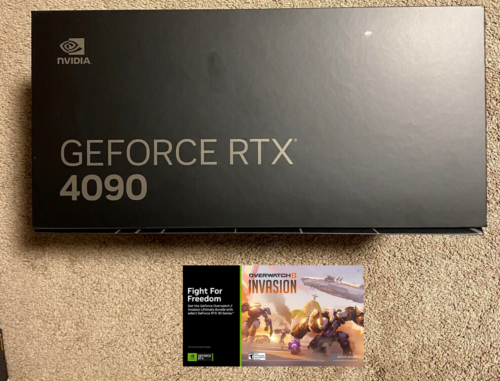 New Nvidia Rtx 4090 Fe Founders Edition 24Gb Graphics Card W/ Overwatch 2 Bundle