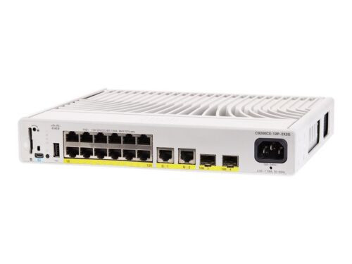 Cisco C9200Cx-12P-2X2G-E Switch - 12 Anschlüsse - L3 - Managed  Inkl Vat