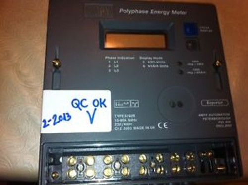 1 x used AMPY TYPE 5192B POLYPHASE ENERGY METER WITH DISPLAY QC OK