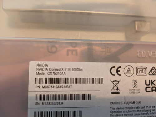 Nvidia Connectx-7 Mcx75310Aas-Neat Network Adapter 400G Infiniband And Ethernet