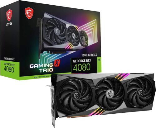 Msi Geforce Rtx 4080 16Gb Gaming X Trio Graphics Card Vd8292