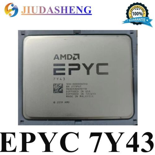 Amd Epyc Milan 7Y43 2.55Ghz 48Core 96Threads Sp3 Cpu Processors No Vendor Lock