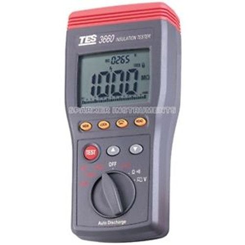 TES-3660 Autoranging Insulation Resistance Tester Meter