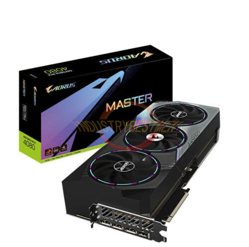 1Pc Gigabyte Aorus Master Geforce Rtx 4080 Oc 16G Gddr6X Graphics Card New