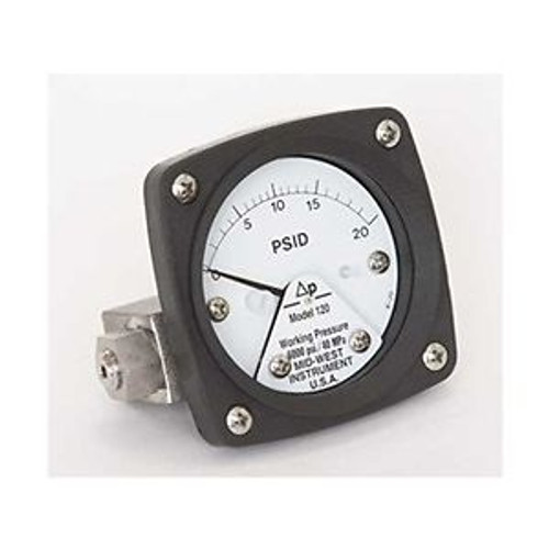 Differential Pressure Gauge, 0 To 20 Psid