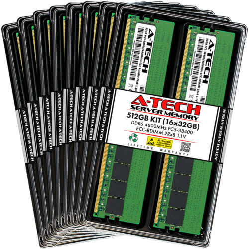 512Gb 16X32Gb Pc5-4800 Rdimm Supermicro X13Ddw-A X13Deg-Pvc X13Swa-Tf Memory Ram