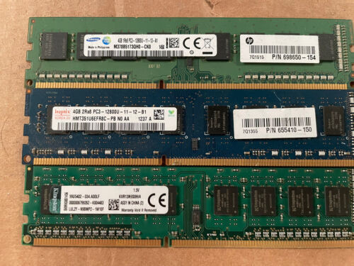 Lot 1000 X 4Gb Ddr3 Pc3-12800 1600Mhz Non Ecc Dimm Memory Ram