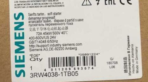 1Pcs New  3Rw4038-1Tb05   By