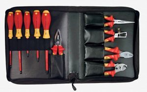 Wiha 32891 10 Piece Insulated Pliers/Cutters/Driver Zipper Case Set