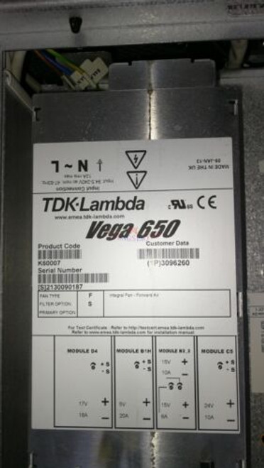 One Used Tdk-Lambda Vega 650 K60007 Power Supply