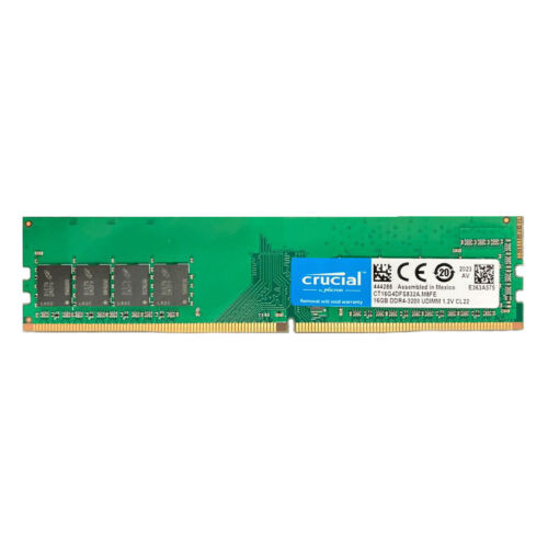 Crucial 100Pcs 16Gb Ddr4 3200Mhz Udimm Ram Pc4-25600 1.2V 1Rx8 Desktop Memory