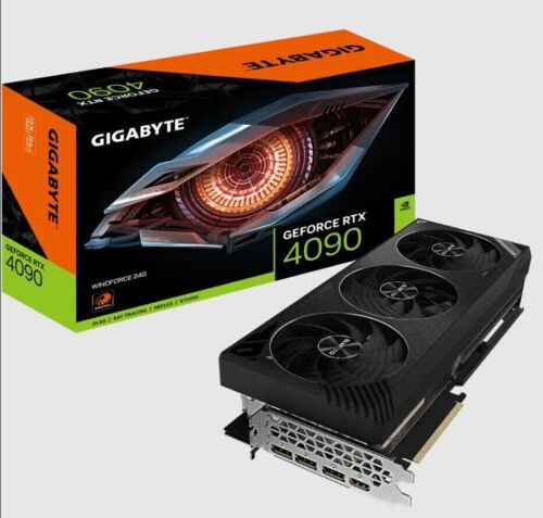 Gigabyte Geforce Rtx 4090 24Gb Gddr6X Pci-E Video Card Hdmi Gv-N4090Wf3-24Gd