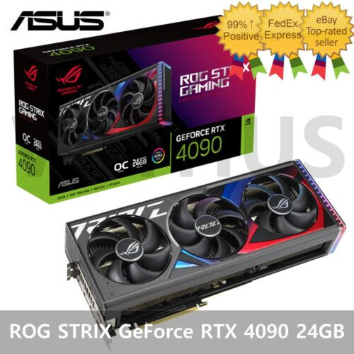 Asus Rog Strix Geforce Rtx 4090 O24G Gaming Oc D6X 24Gb Gaming Graphics Card