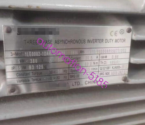 1Le0002-1Da43-3Aa4 Siemens Speed Motor New Fedex Or Dhl