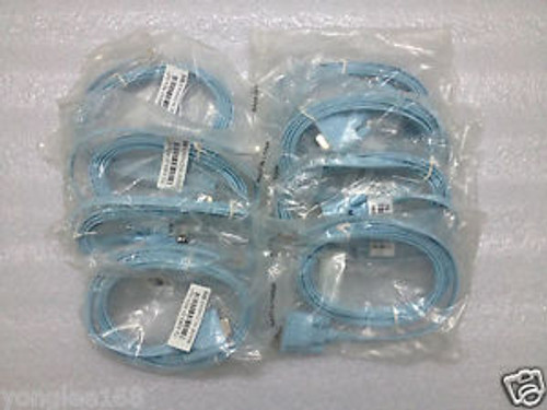 lot of 100pcs x NEW CAB-CONSOLE-RJ45 Cisco Console Cable RJ45-DB9 6ft 72-3383-01