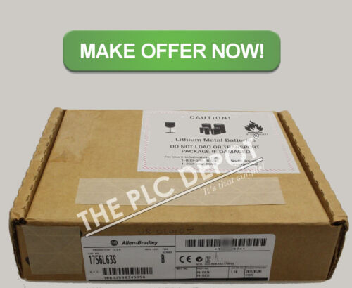 New Sealed! Allen Bradley 1756-L63S Ser. /B Guardlogix Safety Processor Cpu