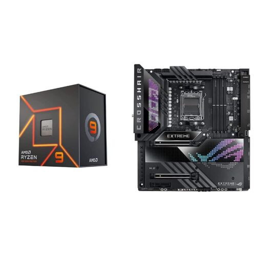 Amd Ryzen 9 7900X 12-Core, 24-Thread Unlocked Desktop Processor + Asus Rog Cro