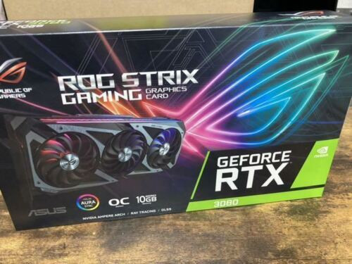 Asus Rog Strix Geforce Rtx 3080 10G Gaming Gaming Graphics Card F/S New