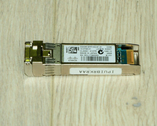 Cisco Dwdm-Sfp10G-61.41 Dense Wavelength Division Multiplexing Sfp+ Module