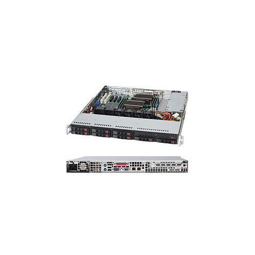 New Supermicro Cse-113Mtq-563Cb 1U Black Superchassis Full Mfr Warranty