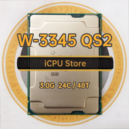 Intel Xeon W-3345 Qs2 3.0Ghz 24Core 48Thread 36Mb 250W Lga4189 Cpu