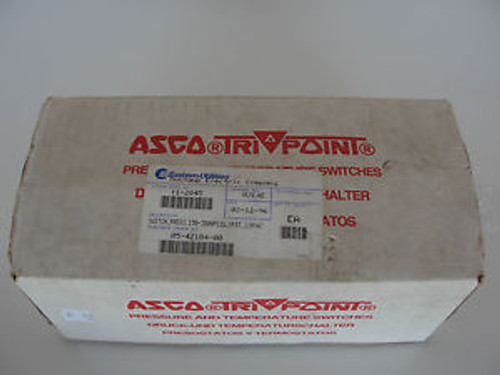 New Asco Tri Point Sc11D Pressure Switch 150-3000 Psig 120 Vac